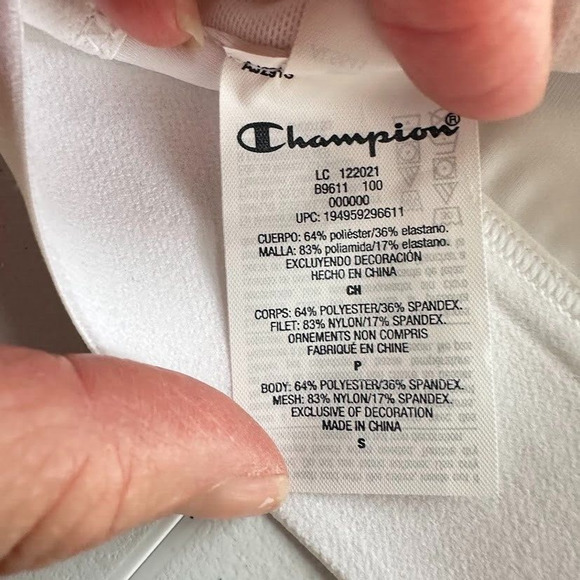 Champion Sports Bra S Absolute Eco Shape Double Dry Racerback Pullover Maximum - Picture 11 of 12